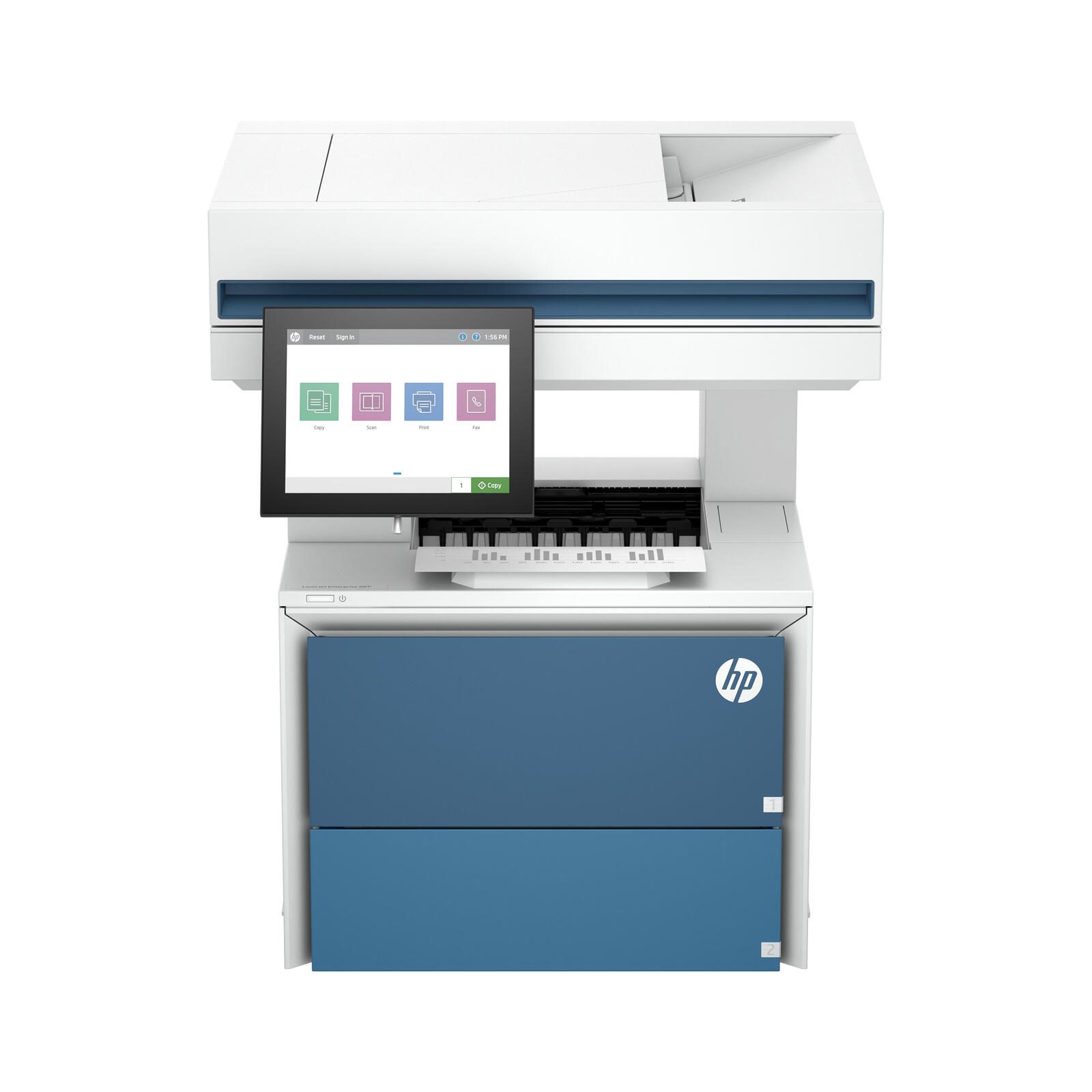 HP LaserJet Enterprise 6600dn, imprimante multifonction laser noir et blanc A4, 4 en 1, imprimante, scanner, copieur, fax (en option), USB, LAN