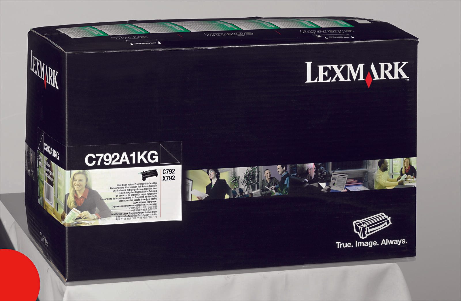 Cartouche de toner noir Lexmark Original 6 000 pages (C792A1KG) pour séries C792de/dte/dhe/e, X792de/dte/dtfe/dtme/dtpe/dtse