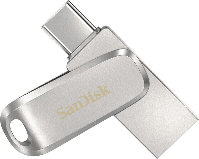 SanDisk Ultra Dual Drive Luxe - Clé USB Type-C™ 128 Go USB 3.2 Gen 1, argent