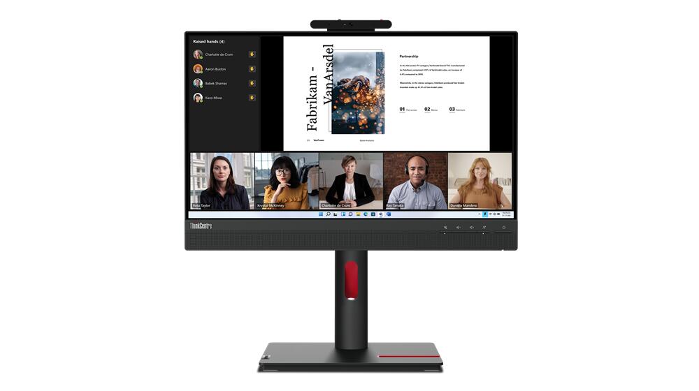Lenovo ThinkCentre Tiny-in-One 22 Gen 5 - Écran LED 54,61 cm (21,5") - Full HD, IPS, 4 ms, DisplayPort, HDMI, tactile
