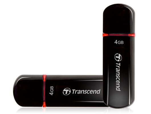Transcend JetFlash 600 Clé USB 4 Go USB Type-A 2.0, Noir