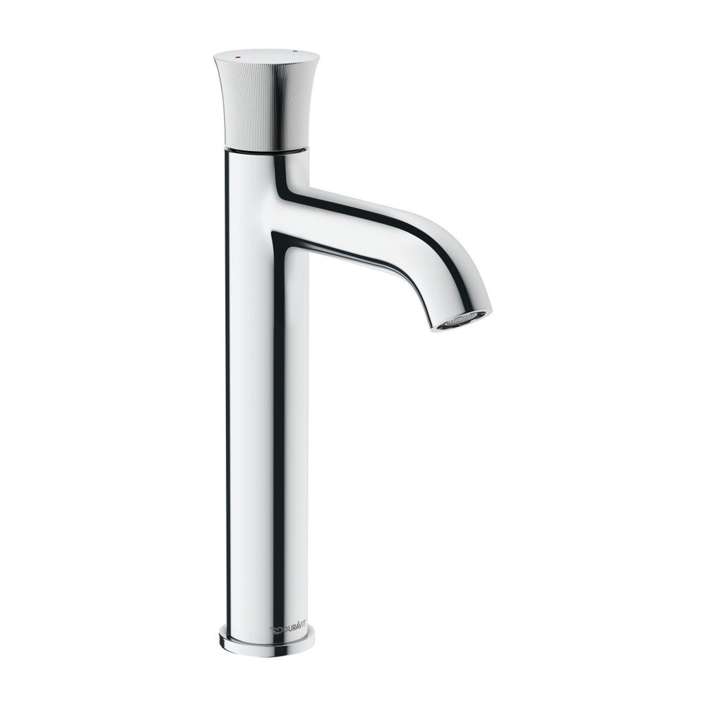 Mitigeur monocommande White Tulip de Duravit, finition chromée, débit 5 l/min, levier, portée 140 mm, hauteur 280 mm, raccord 3/8" avec fonction basculante