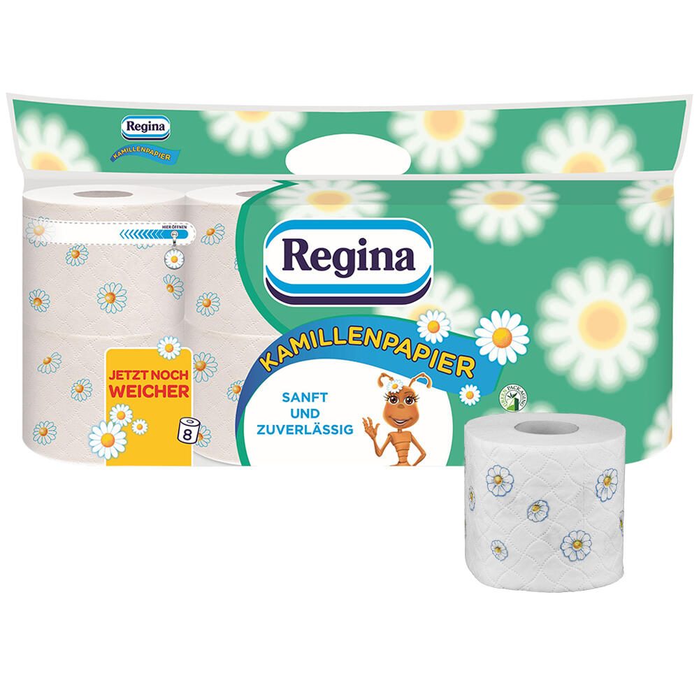 Papier toilette Regina Kamillenpapier 3 couches 1 pack = 8 rouleaux