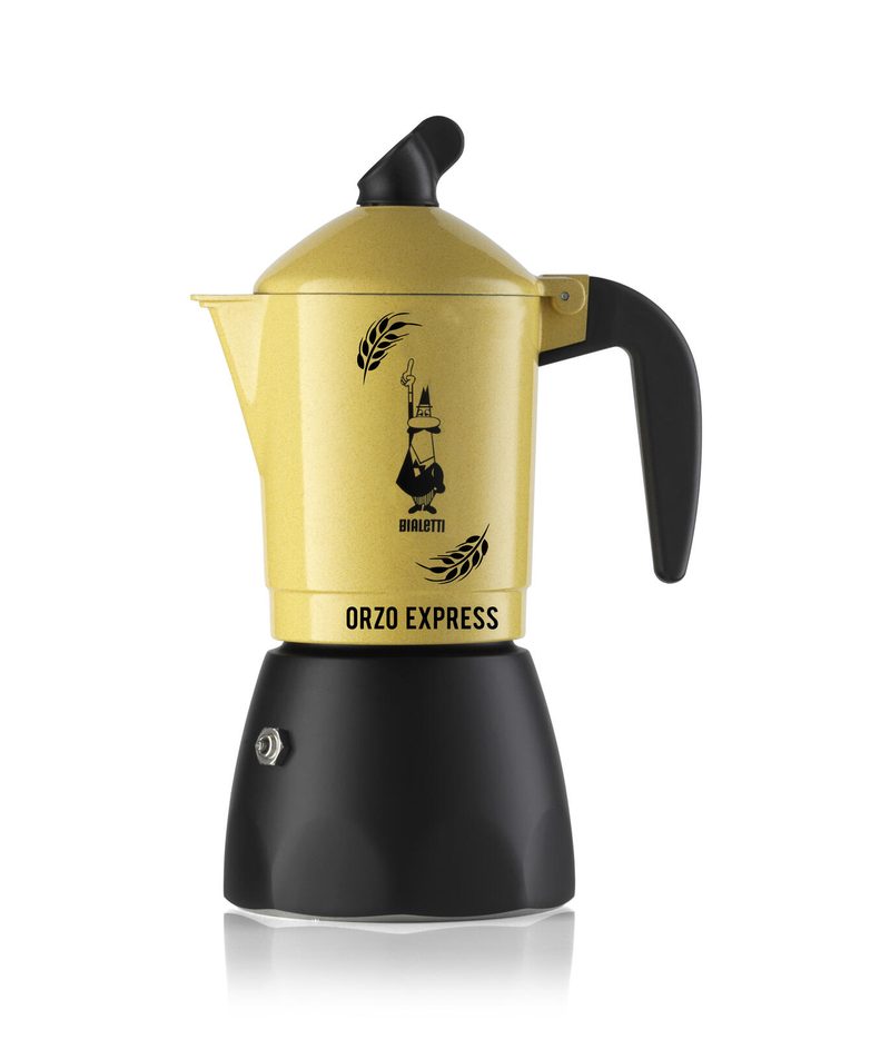 Bialetti Orzo Express - Cafetière expresso - jaune/noir - Aluminium - pour 4 tasses