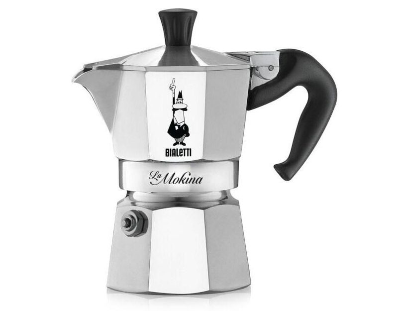 Bialetti La Mokina - Cafetière à piston - argent - Aluminium - pour 1 tasse
