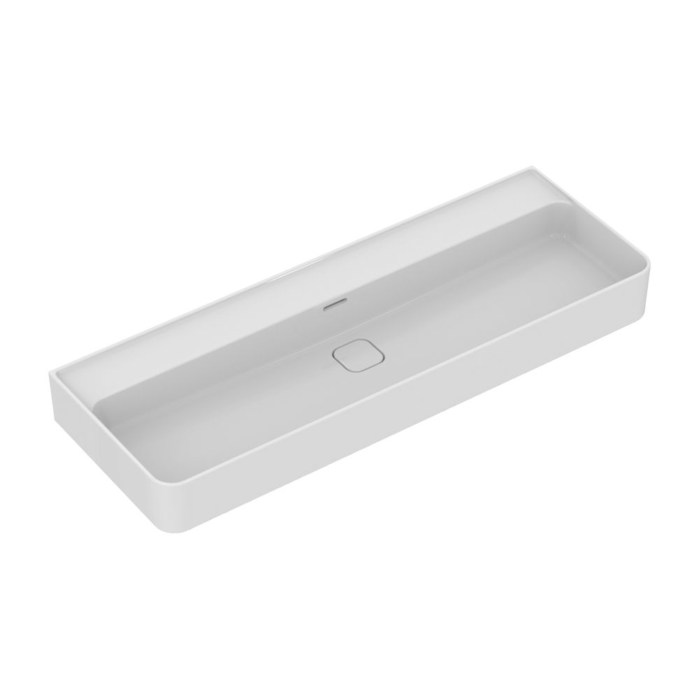 Ideal Standard Lavabo Strada II sans trou de robinet avec trop-plein 1200x430x170mm Blanc avec IdealPlus