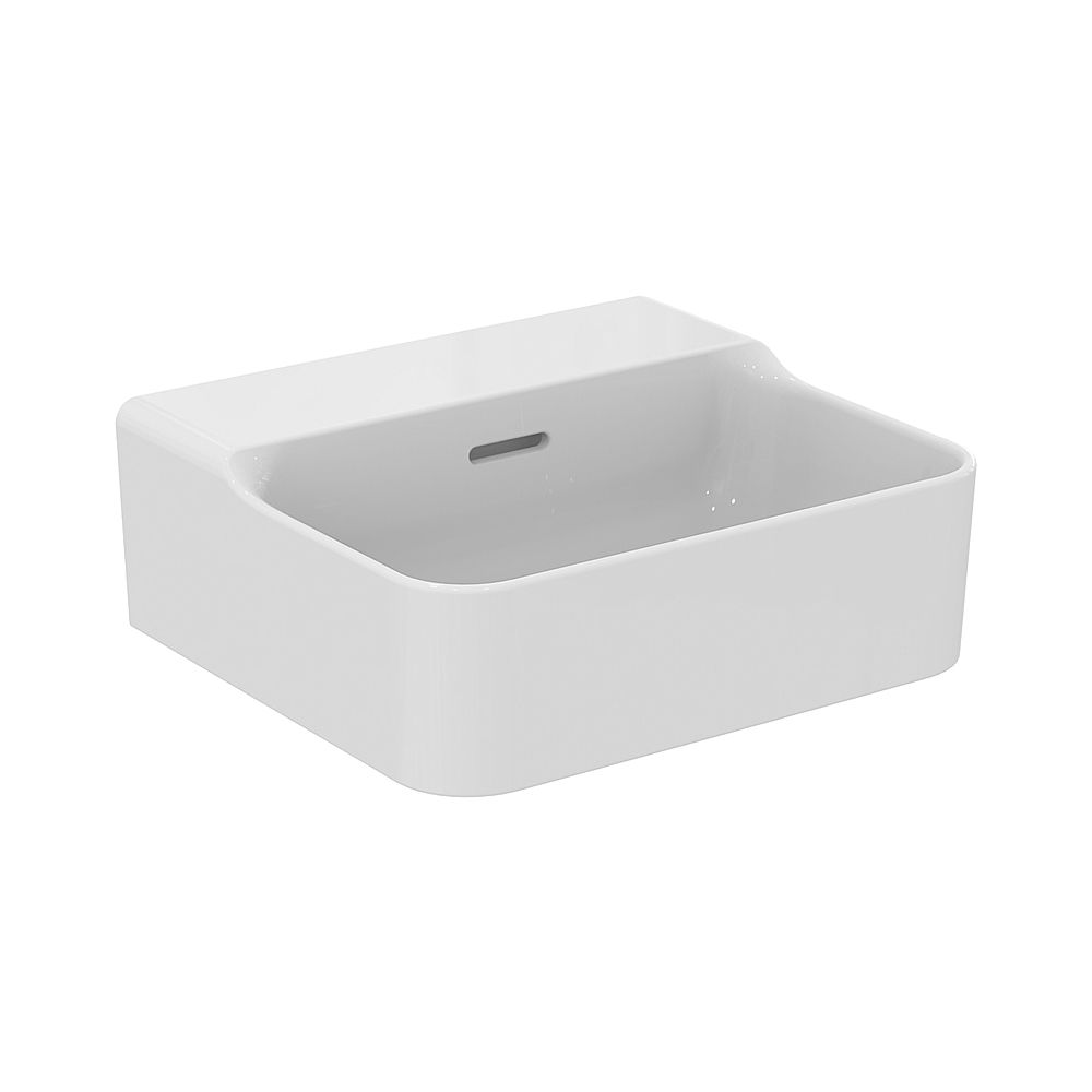 Ideal Standard Lavabo Conca, sans trou de robinet, avec trop-plein 400x350x165mm, Blanc