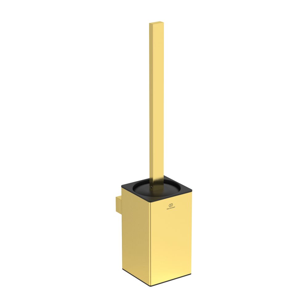 Trousse WC Conca Cube Ideal Standard, rectangulaire, Brushed Gold