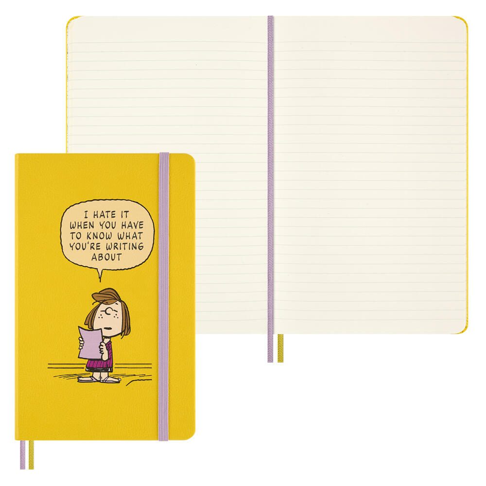 Cahier Moleskine Peanuts Paddy format A5 ligné, 176 pages