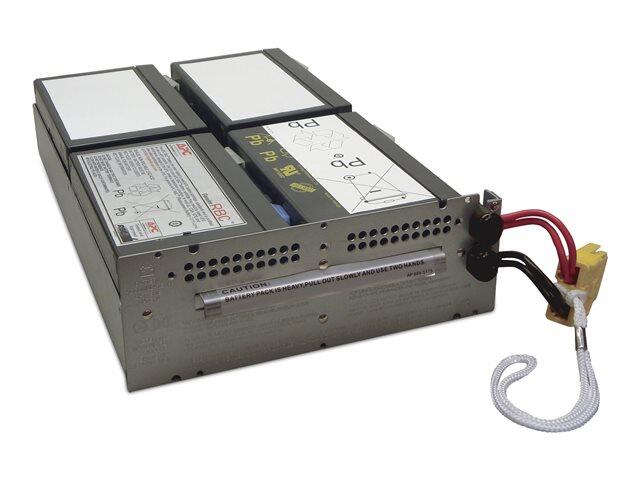 Batterie de remplacement APC APCRBC159 pour onduleur 1x batterie plomb-acide Noir pour SMT1500RM2UC, SMT1500RMI2UC