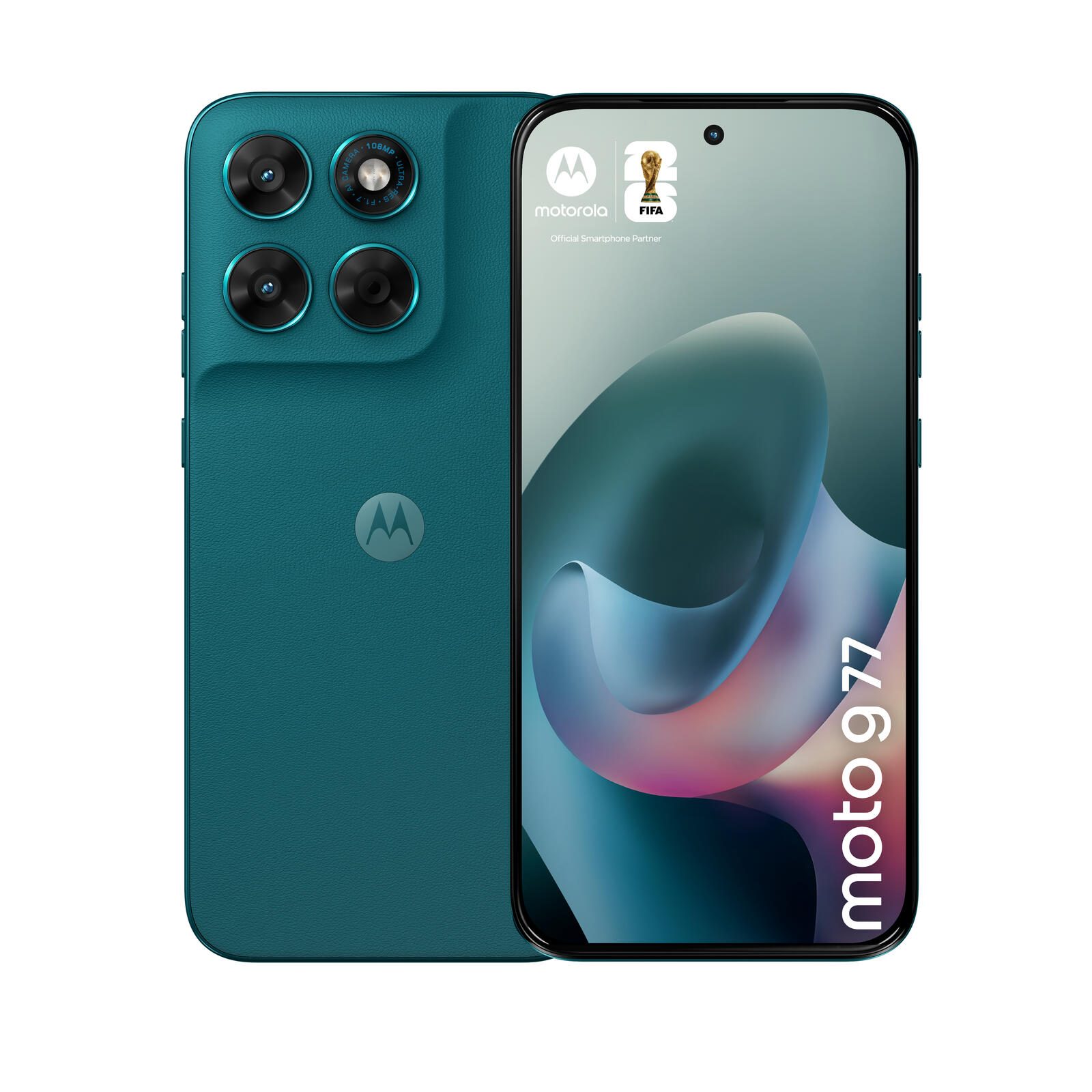 Motorola Moto G77 - Smartphone 5G - 8 Go/256 Go PANTONE Shaded Spruce - Dual SIM, écran OLED, 6,8", 2772 x 1272, 120 Hz