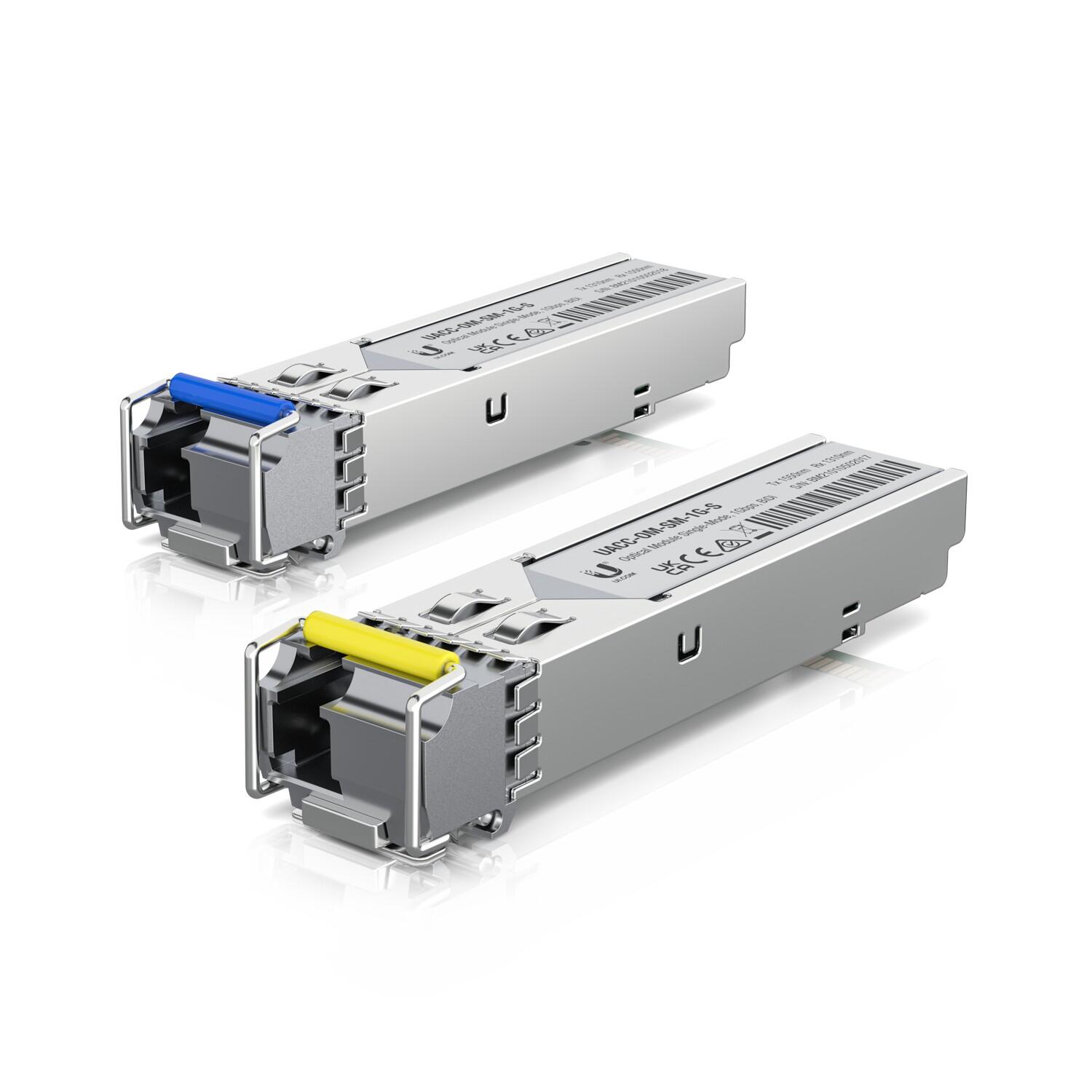 Module émetteur-récepteur Gigabit LAN UniFi Single-Mode Ubiquiti 1 Gbit/s (2 pièces)