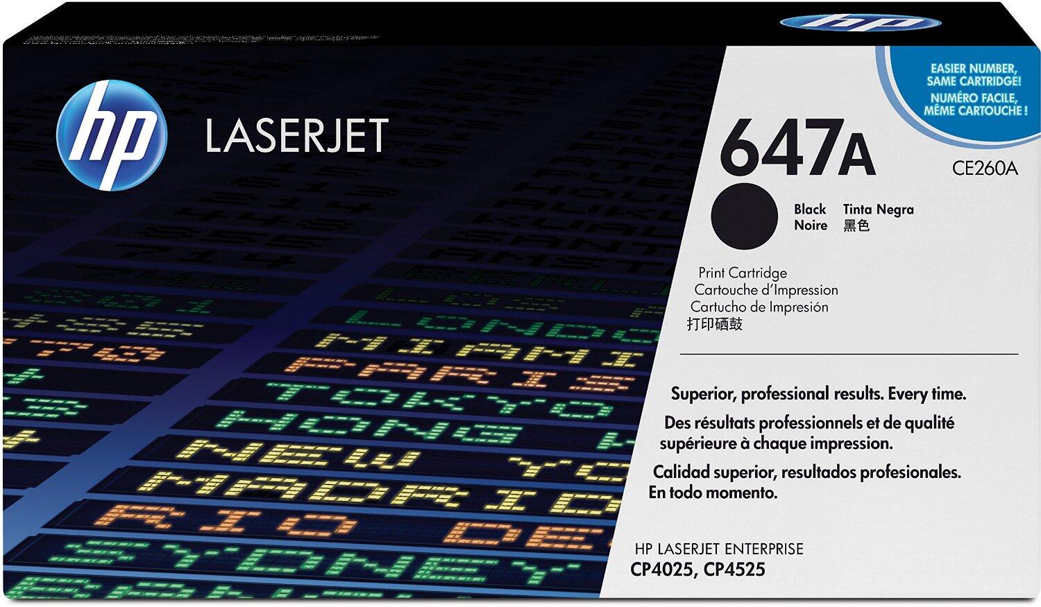 Toner HP 647A noir 8 500 pages (CE260A)