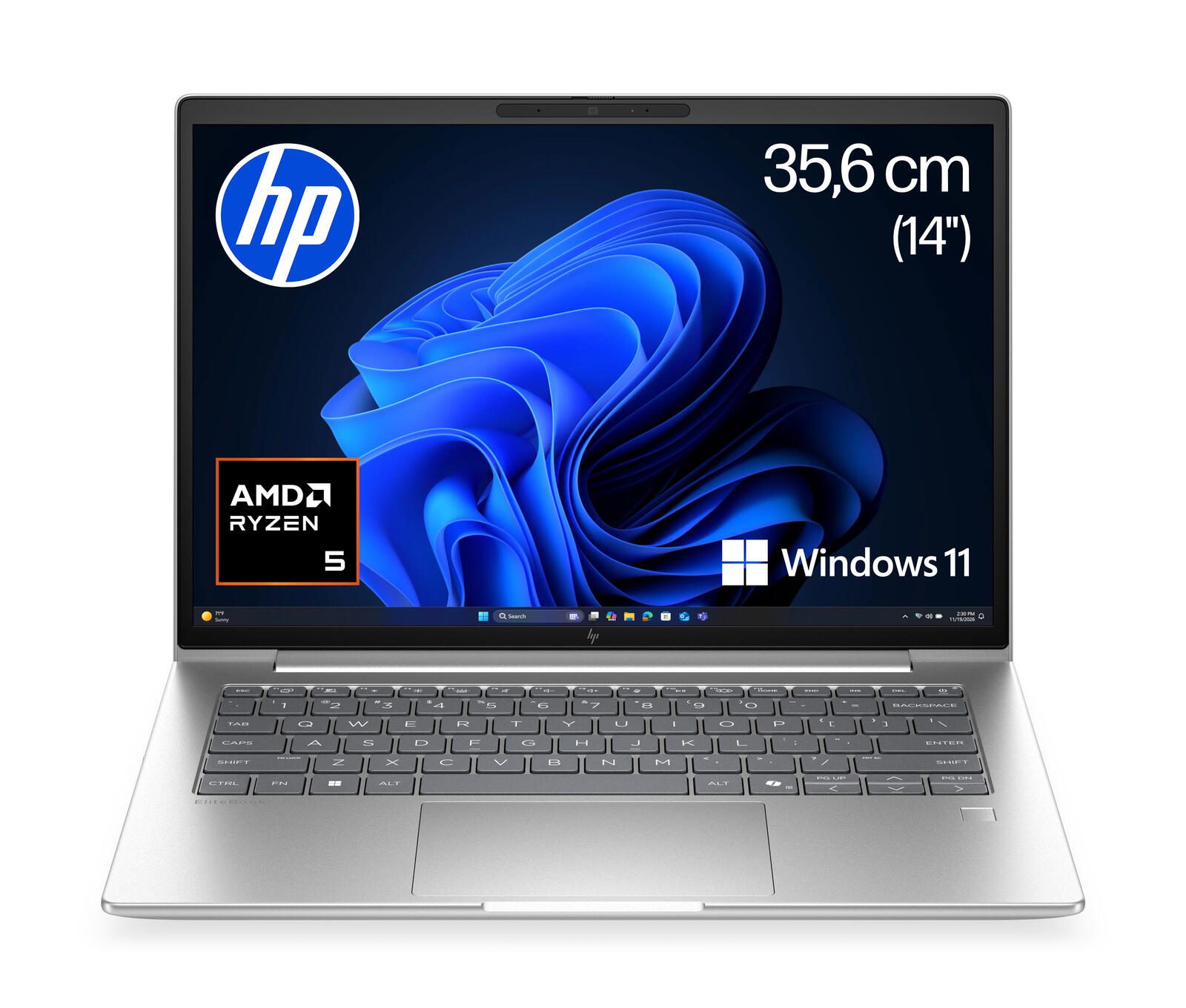 HP EliteBook 6 G2a 14 AI AMD Ryzen™ 5 230 Notebook 35,6 cm (14") 16GB RAM, 512GB SSD, AMD Radeon™ 760M, WUXGA, Win11 Pro