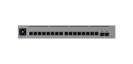 Switch Ubiquiti UniFi USW Pro Max 16 ports Layer 3, Etherlighting avec PoE++/PoE+, 4x 2,5 GbE RJ45, 2x 10G SFP+
