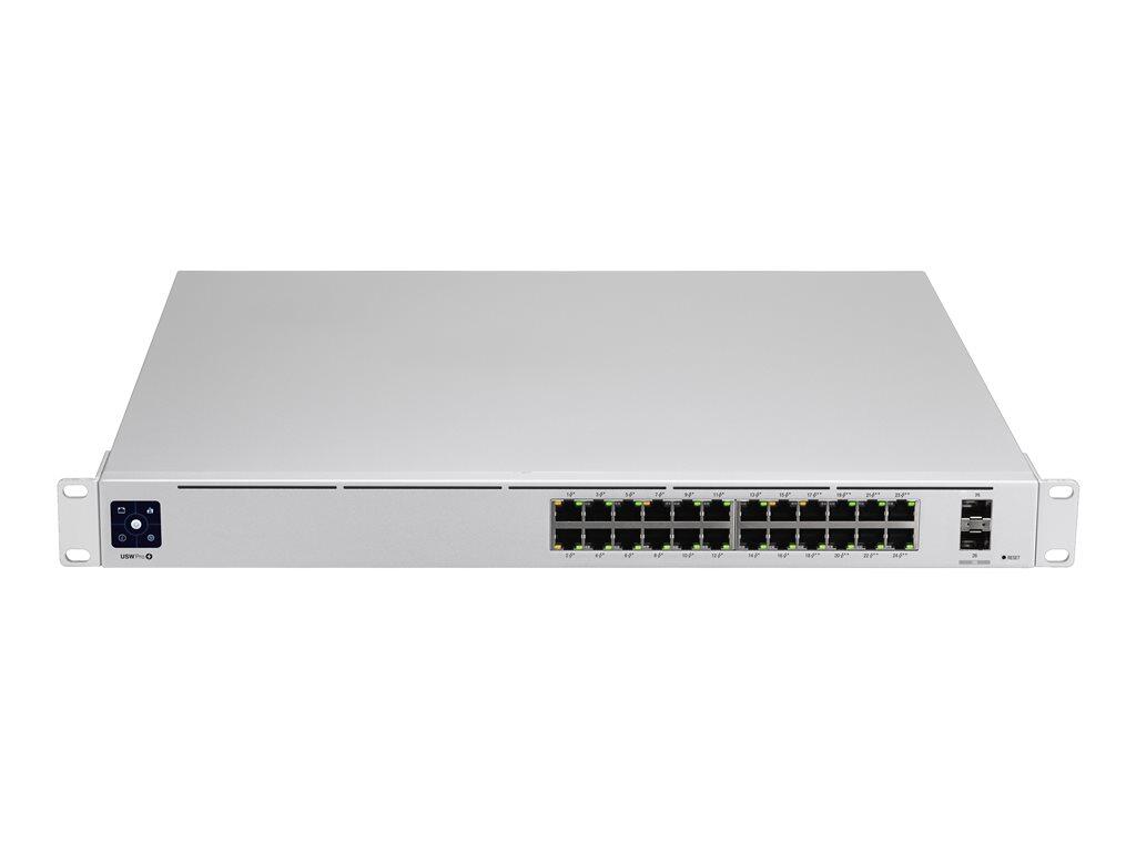 Switch Ubiquiti USW-PRO-24-POE UniFi managed 24 ports Gigabit Ethernet 400 W avec 2 ports SFP+ 10 Gigabit