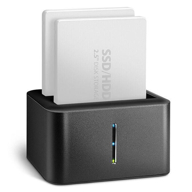 Station d'accueil AXAGON ADSA-D25 pour 2 SSD SATA 2,5" - USB 3.2 Gen 1