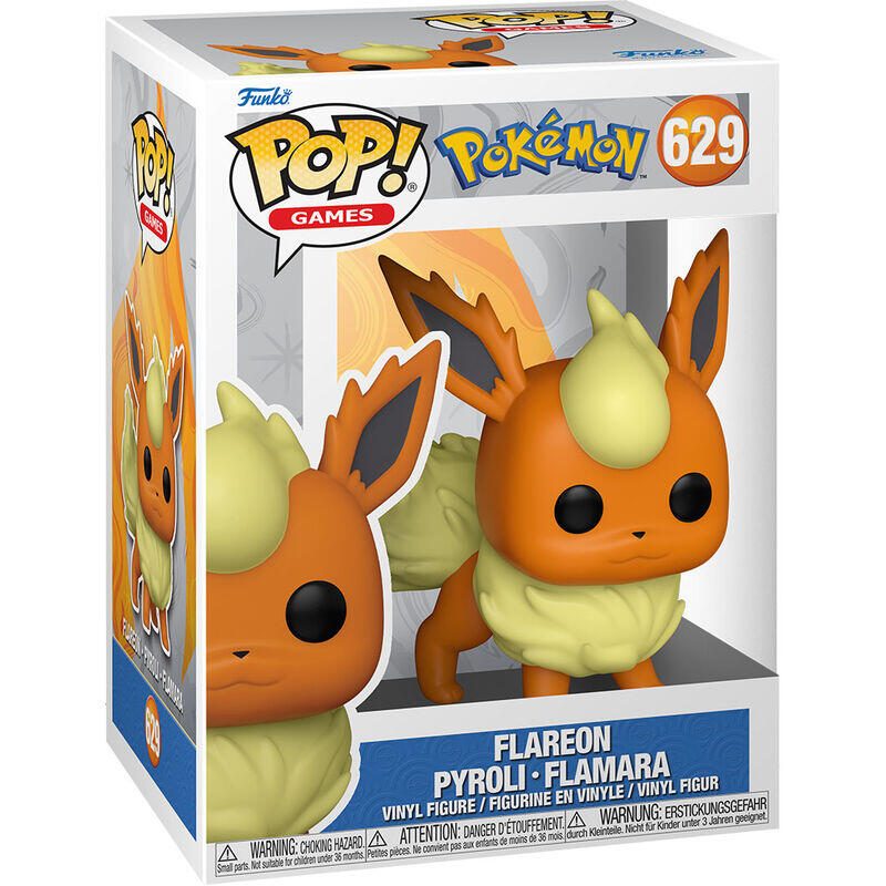 Funko Pop! Games Figur Pokémon Flamara #629 Vinyle, env. 9 cm