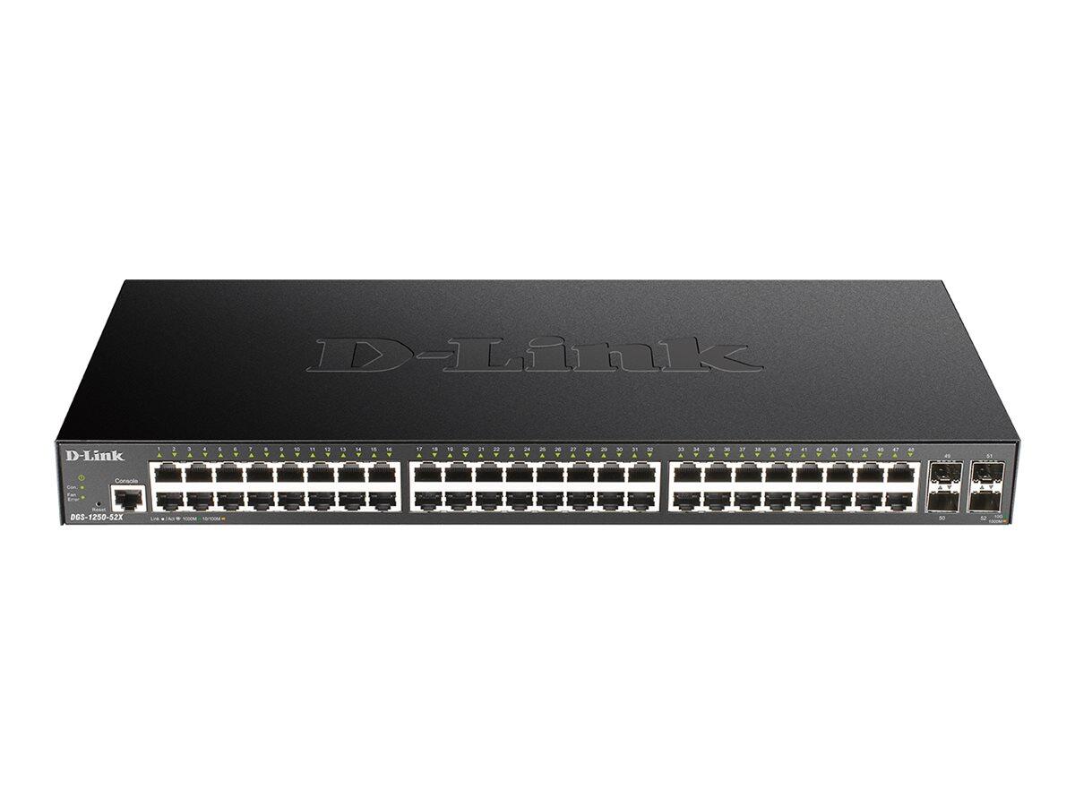 D-Link DGS-1250-52X/E, commutateur intelligent géré Gigabit 52 ports