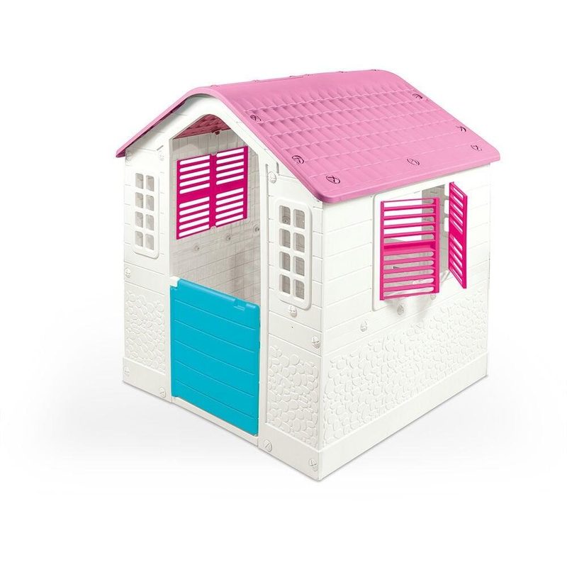 Maisonnette de jeu DOLU blanc/rose