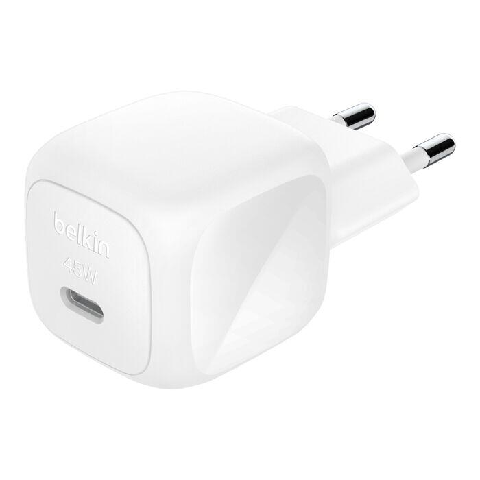 Belkin BoostCharge Chargeur compact USB-C 45 W, blanc