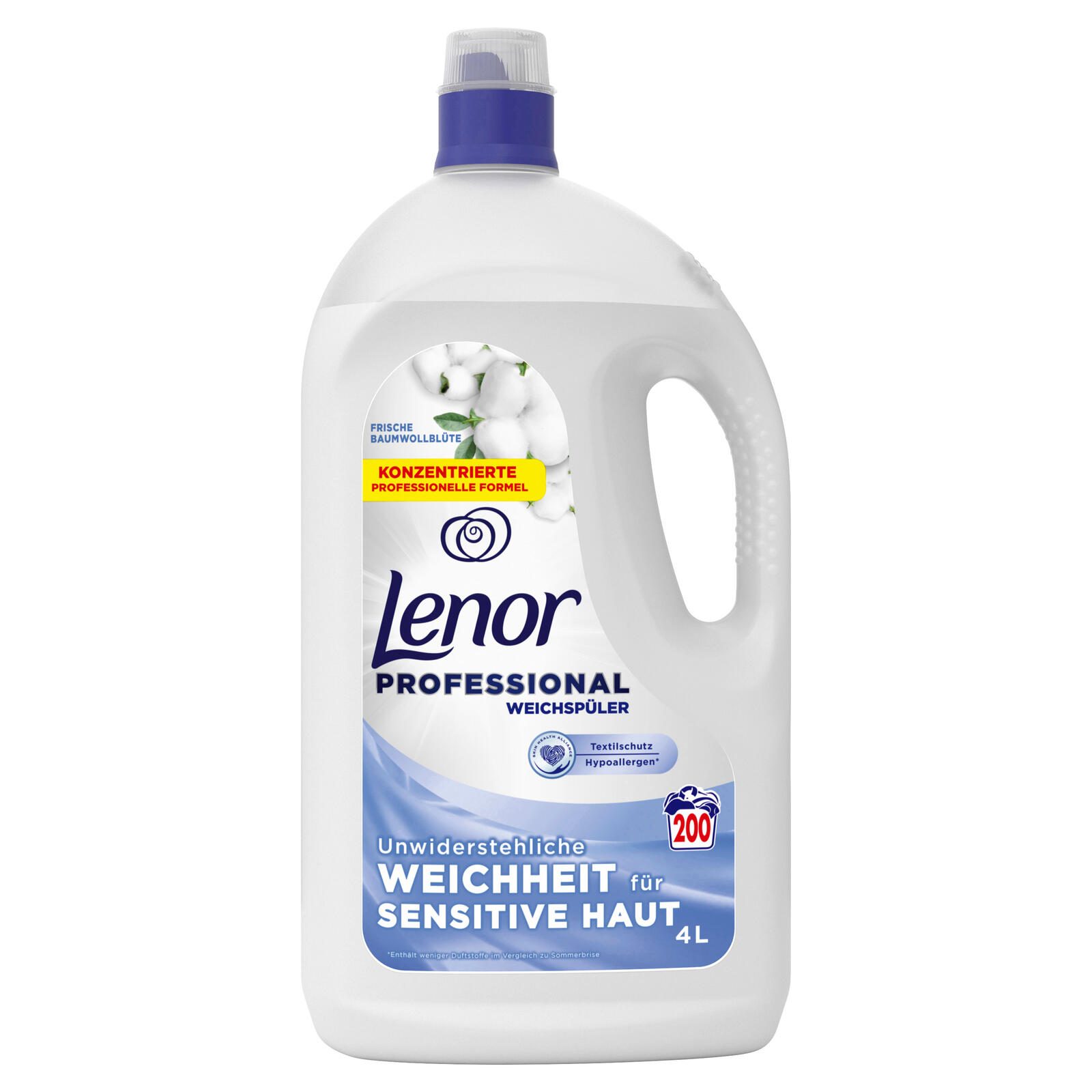 Adoucissant Lenor Professional FLEUR DE COTON FRAÎCHE 4,0 l