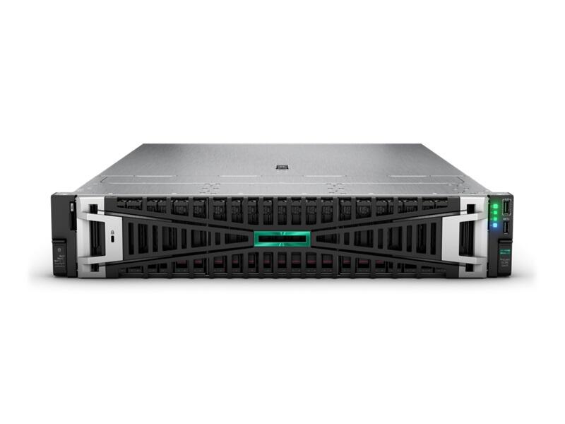 Serveur HPE ProLiant DL385 Gen11 P77245-425 (HPE Smart Choice) 1x EPYC 9124 16-Core 3,00 GHz, 2x32 Go-R, MR408i-o, 8SFF, 2x 480 Go SSD SATA, 2x 1000 W