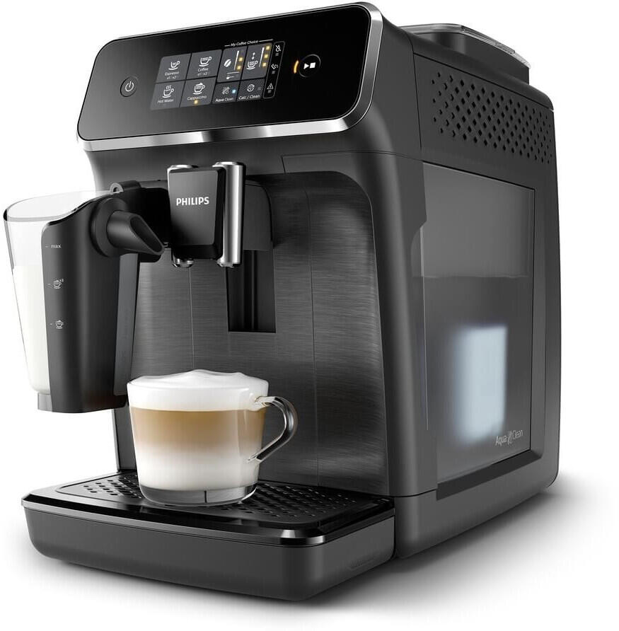 PHILIPS Series 2200 EP2230/10 Machine à café automatique mat noir Latte Go Système à lait, 15 bars