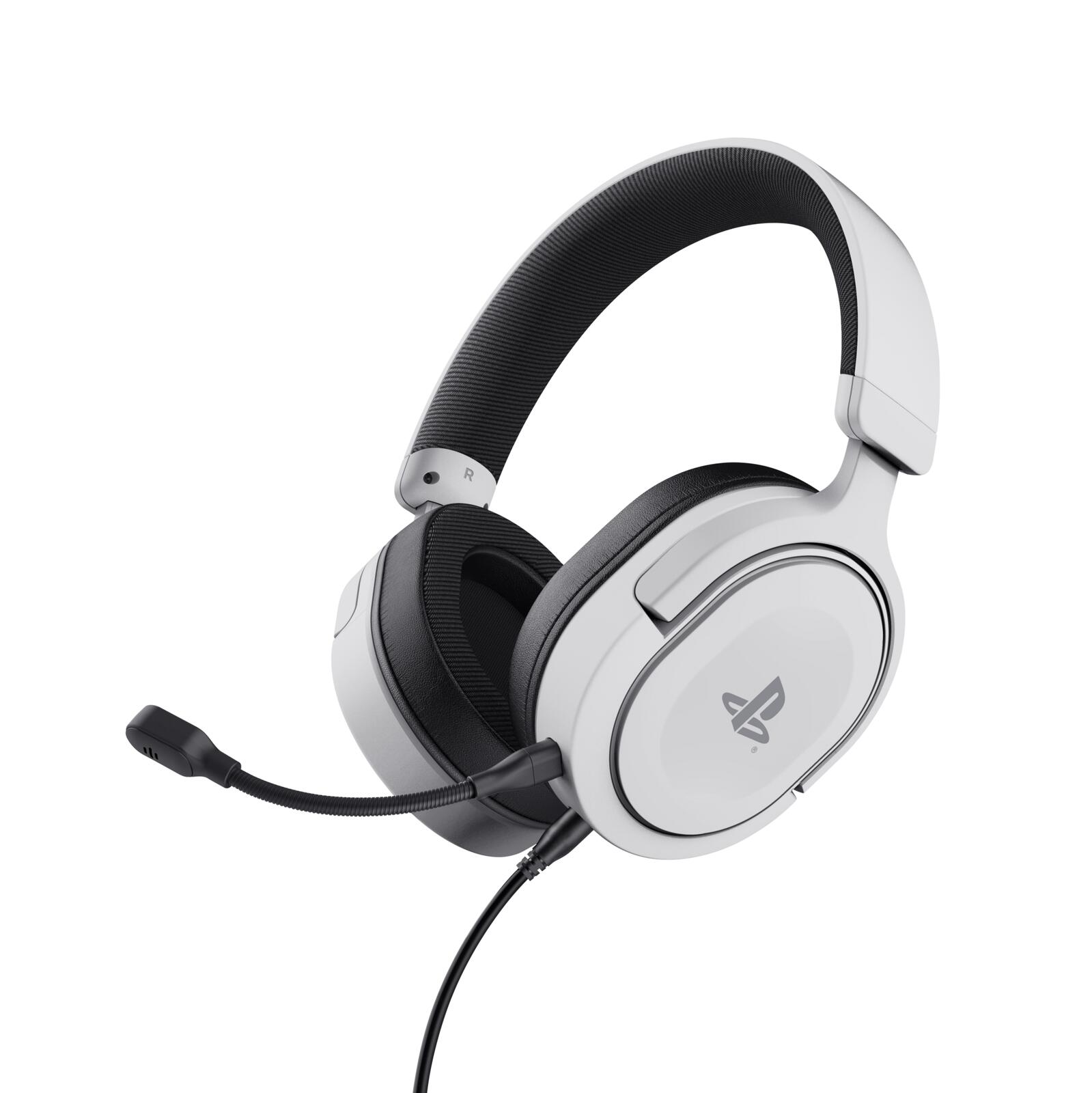Trust Gaming GXT 498W Casque gaming Forta pour PS5™ - Blanc officiellement licencié pour PlayStation 5, également compatible avec PS4 et PC