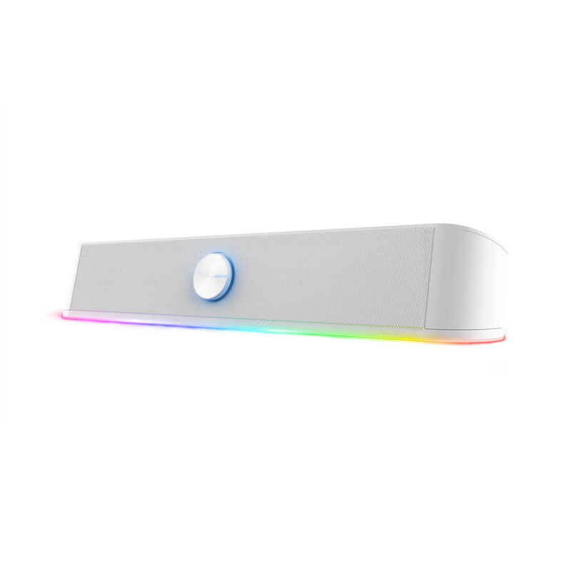 Barre de son Trust Thorne avec éclairage RGB - Blanc