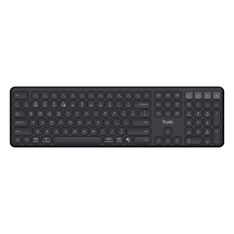 Clavier sans fil Trust Vaiya pour plusieurs appareils - Noir