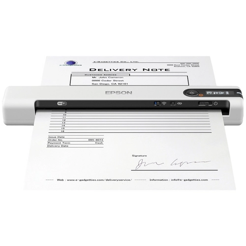 Scanner de documents Epson WorkForce DS-80W format A4, scanner portable, 600 dpi, USB