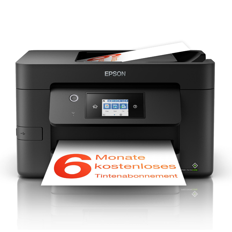 Imprimante multifonction jet d'encre Epson WorkForce Pro WF-3825DWF A4, 4 en 1, imprimante, scanner, photocopieur, fax, USB 2.0, Wi-Fi