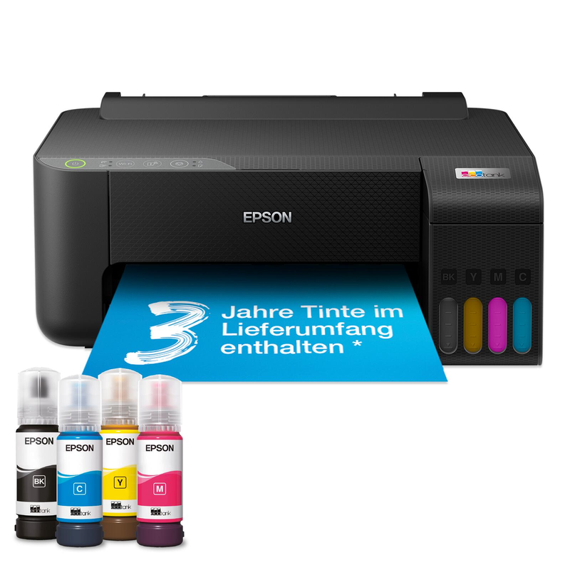 Imprimante Epson EcoTank ET-1810 format A4 (SANS fonction scan et copie) A4, imprimante, USB, WiFi, système à réservoirs d'encre