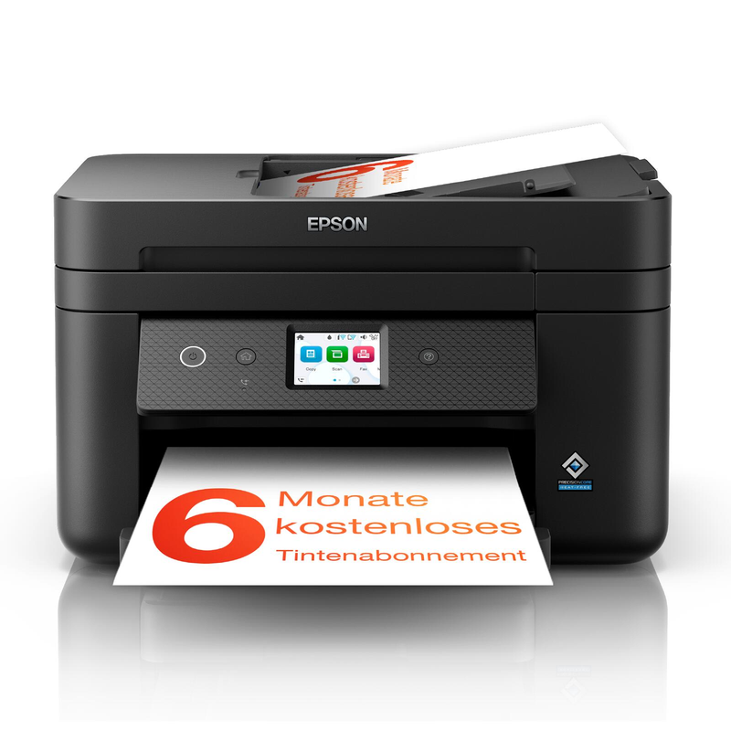 Epson WorkForce WF-2960DWF Imprimante multifonction jet d'encre A4, 4 en 1, imprimante, scanner, photocopieur, fax, Wi-Fi, LAN