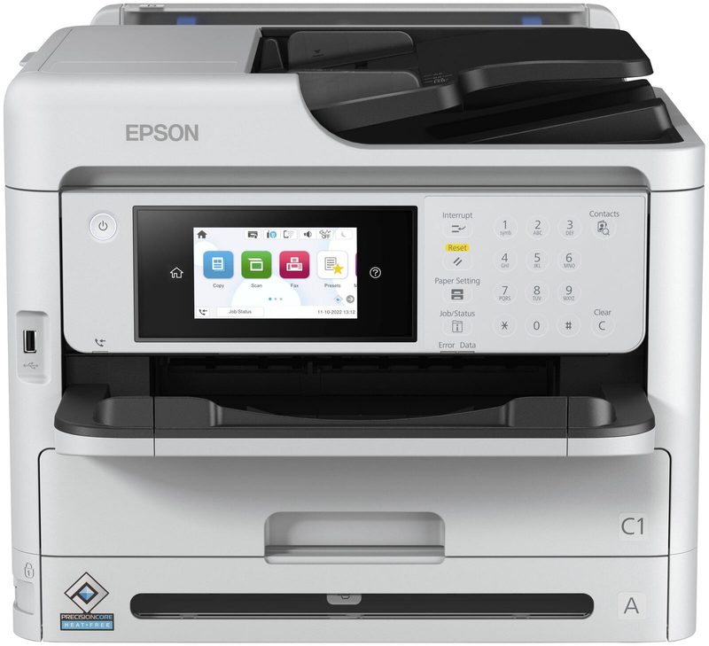 Imprimante multifonction Epson WorkForce Pro WF-M5899DWF noir et blanc A4, 4 en 1, imprimante, copieur, scanner, fax, USB, LAN, WLAN, recto-verso automatique