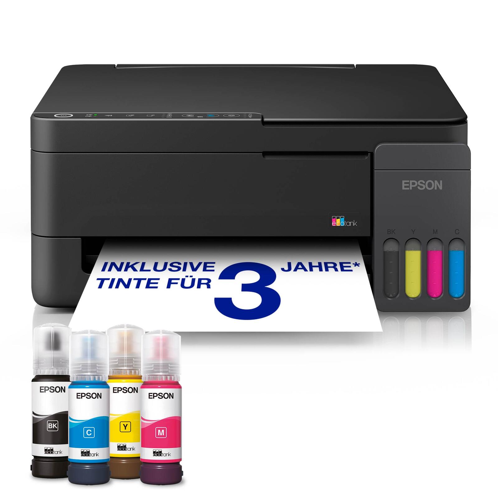 Imprimante multifonction Epson EcoTank ET-2910 A4, 3 en 1, impression, numérisation, copie, 3 ans d'encre incluse