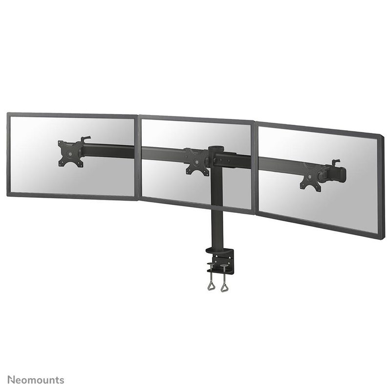 Support de bureau Neomounts FPMA-D700D3 pour 3 écrans 10 - 27 pouces, max. 8 kg, Vesa 75x75 - 100x100 mm