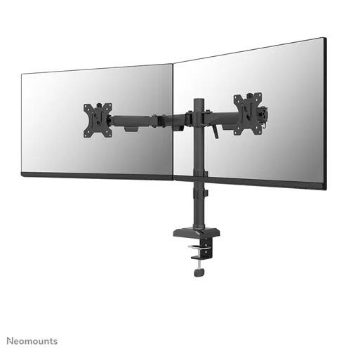Support pour écrans Neomounts NERO DS60-600BL2 - noir pour 2 écrans 10 - 32 pouces, max. 8 kg, VESA 75x75 - 100x100 mm