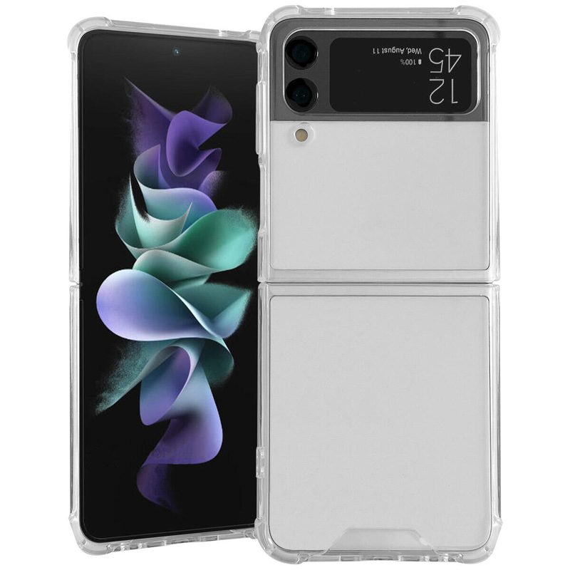 Accezz coque arrière transparente pour Samsung Galaxy Z Flip 4 - Transparent