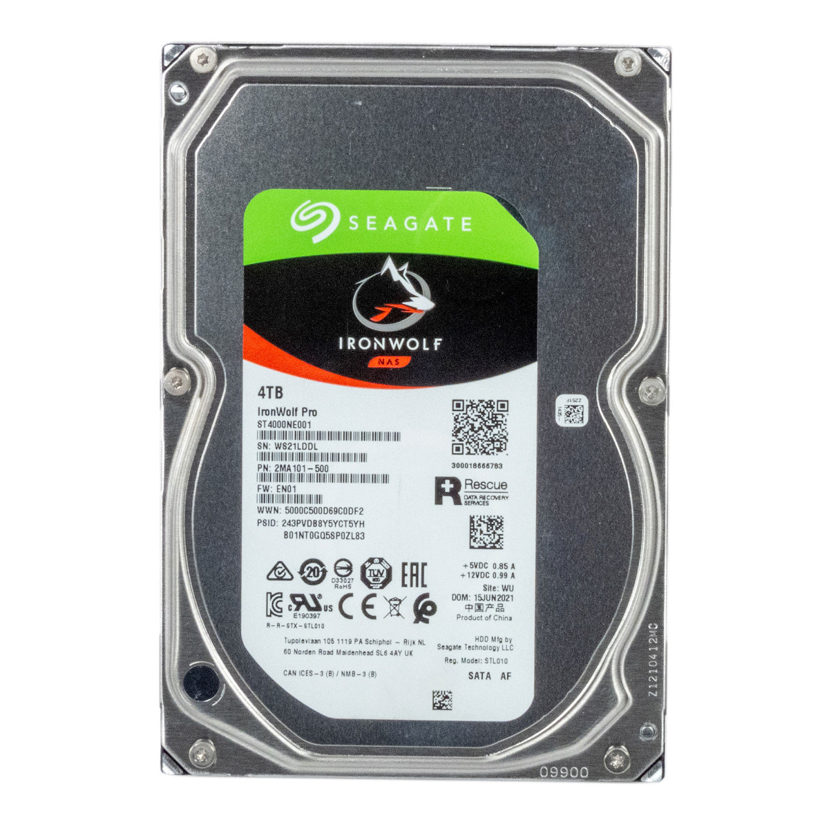 SEAGATE IronWolf Pro 4 To 7,2K 256 Mo SATA III 3,5'' ST4000NE001