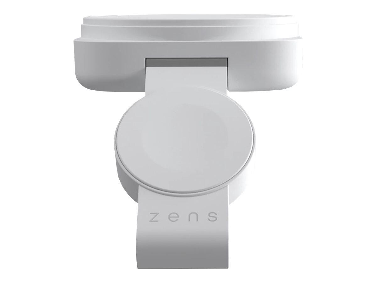 Chargeur sans fil de voyage Zens Travel Charger Pro 2 20W, tapis de charge induction blanc, certifié Qi2