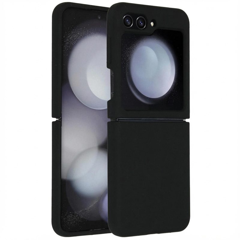 Coque en silicone liquide Accezz pour Samsung Galaxy Z Flip 5 - Noir