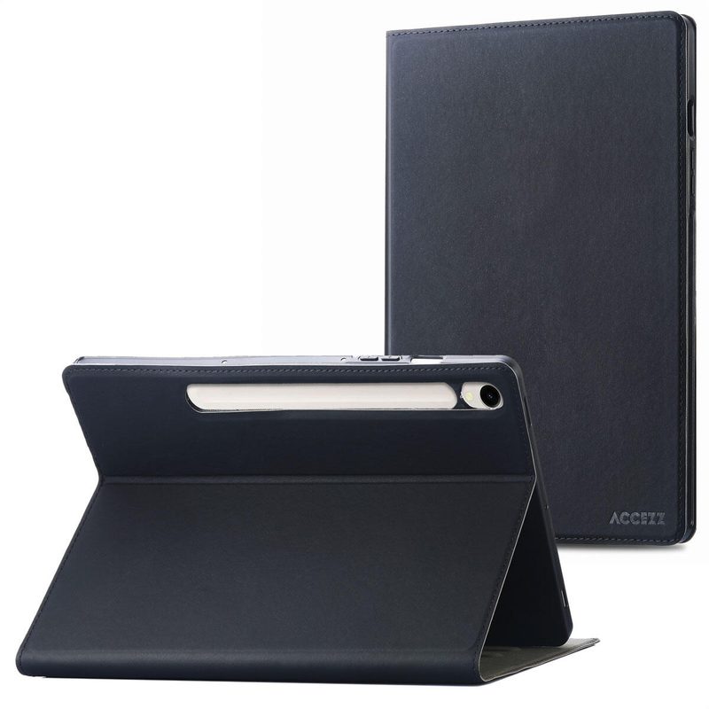 Accezz Classic Housse de protection pliable pour Samsung Galaxy Tab S10 Ultra / Tab S9 Ultra - Noir