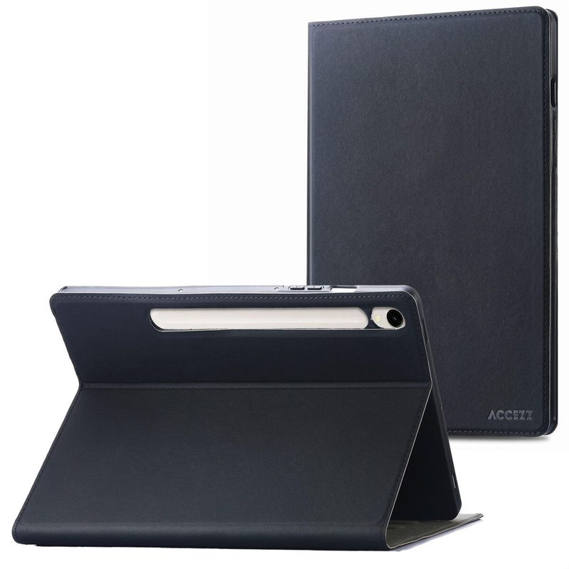 Accezz Housse à rabat classique pour Samsung Galaxy Tab S9 11,0 pouces / S10 Lite / S10 FE / S9 FE 10,9 pouces - Noir