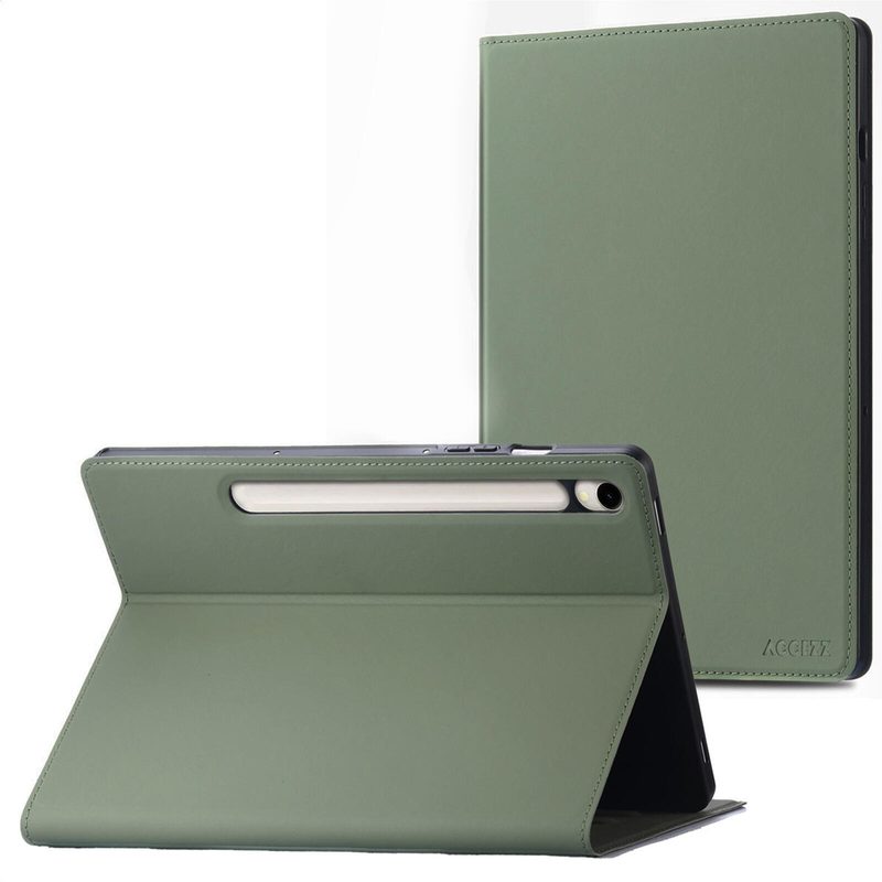 Accezz Étui à rabat classique pour Samsung Galaxy Tab S9 11,0" / S10 Lite / S10 FE / S9 FE 10,9" - Vert