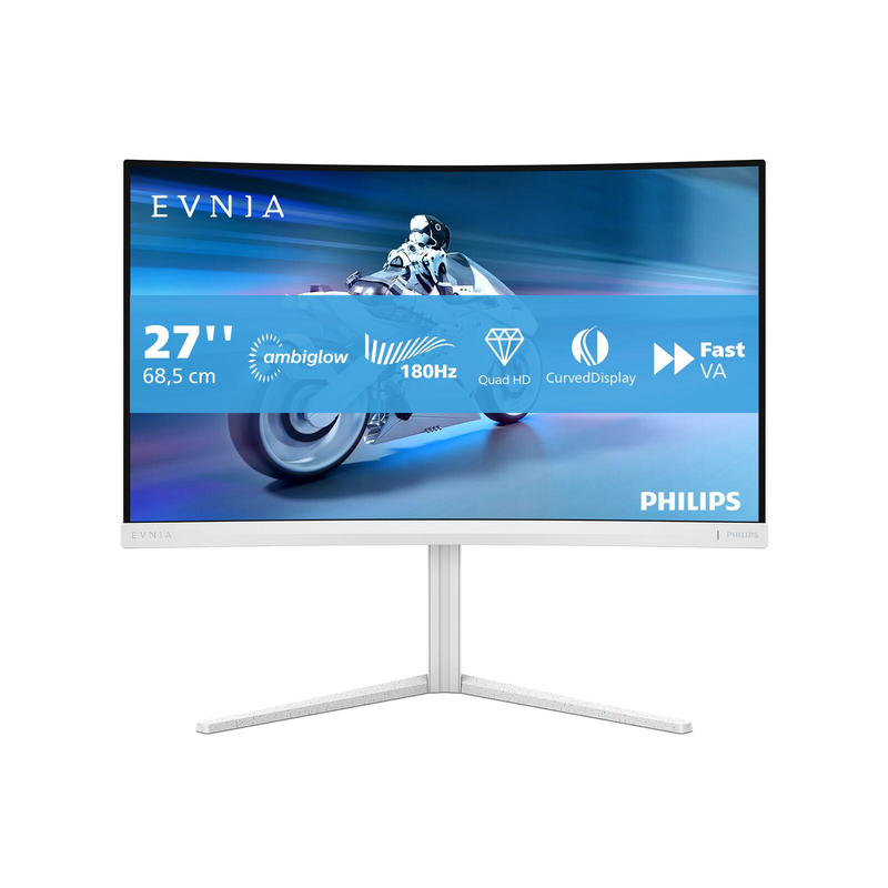 Moniteur gaming incurvé Philips Evnia 27M2C5501/00 68,6 cm (27") QHD, VA, 1 ms, HDMI, DisplayPort