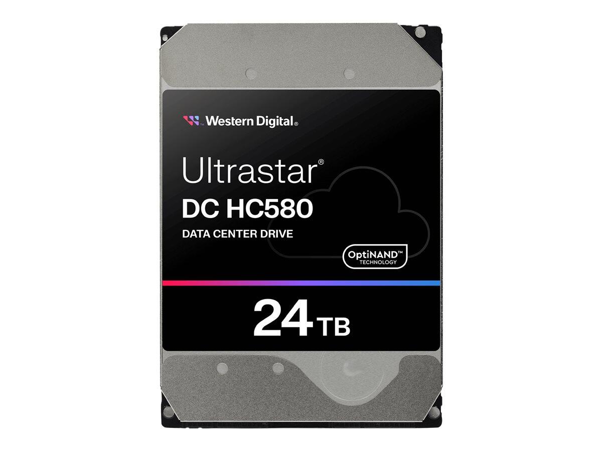 Disque dur WD Ultrastar DC HC580 SATA - 24 TB 3,5" (8,9 cm), SATA 6 Gb/s, 7200 tr/min, Cache : 512 Mo