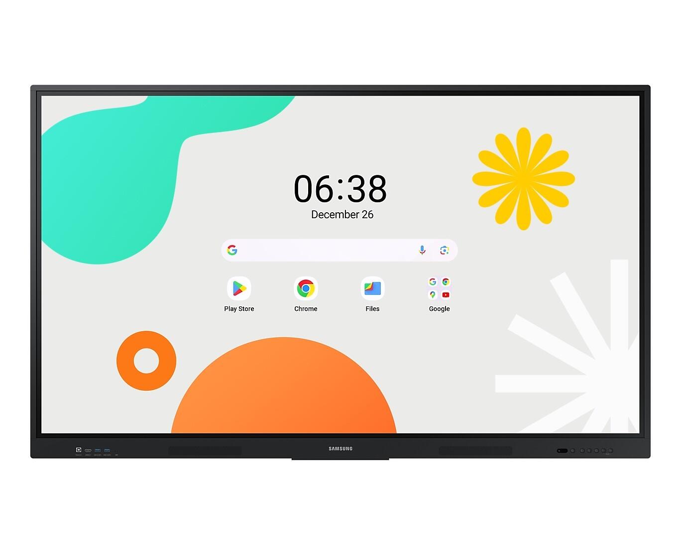 Écran tactile interactif Samsung WA75F Smart Signage 190,5 cm 75 pouces 4K UHD, tactile IR, 16:9, 400 cd/m², USB, WiFi, Android 14 (EDLA)