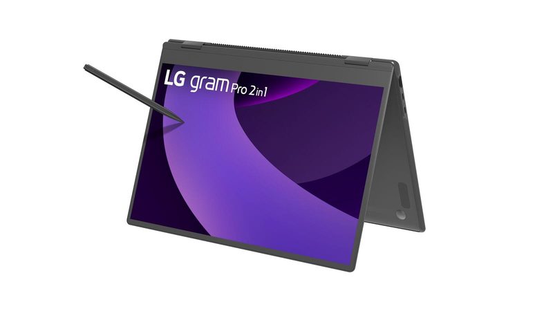 LG gram Pro 2in1 16TB90TP-K.AP78G Notebook Intel® Core™ Ultra 7 255H 40,6 cm (16") 16 Go RAM, 1 To SSD, WQXGA+, Tactile, Win11 Pro